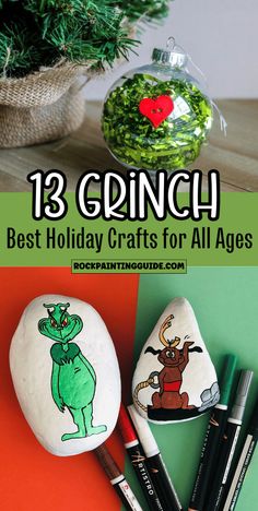 grinch crafts The Grinch Crafts For Toddlers, The Grinch Art Projects For Kids, Grinch Heart Craft, The Grinch Crafts For Kids, Grinch Preschool Crafts, Easy Grinch Crafts, Grinch Diy Ornament, Grinch Crafts For Toddlers, Grinch Christmas Ornaments Diy