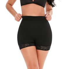 Anti-Slip Butt Lift Shorts Anti-Slip Butt Lift Shorts - Model Mannequin Plus Size Girdle, Mesh Pants, Hip Lifts, Tummy Tucks, Black High Waist, Body Shapers, Stretch Lace, Boy Shorts, Favorite Jeans