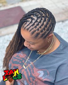 31 Female Dreadlocks Styles [+ Sisterlocks] Lemonade Loc Styles, Dreadlock Styles For Long Hair, Long Dreadlock Styles For Women, Female Dreadlocks, Braided Locs, Jah Locs, Female Dreadlocks Styles, Long Dreadlocks