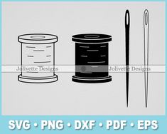 sewing supplies svg png dxf eps files for crochet and knitting