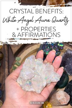 Divine Tarot, White Angel, Rainbow Quartz