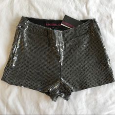 Brand New With Tags. Nice Shorts With Sequins. Size 7. Measurements Laying Flat: 29” Waist. I419. Party Shorts, Sparkly Shorts, Sparkle Shorts, Girl Shorts, Cute Shirt Designs, Sequin Shorts, Material Girl, Nice Shorts, Material Girls