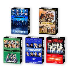 four dvd's are shown in the same box