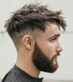 Haircut And Beard, Mens Messy Hairstyles, Short Sides Long Top, Long Messy Hair, Caesar Haircut, Top Hairstyles For Men, Messy Haircut, Top Hairstyles