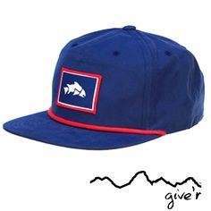 Skipper Snapback by Give'r, a Jackson Hole based apparel company. Hand-sewn Give'r patch and available in 5 colors! Functional Blue Summer Hats, Functional Blue Summer Hat, Adjustable Moisture-wicking Hats For Outdoor Activities, Navy Sports Hat For Summer, Summer Hiking Hat With Flat Bill, Blue Summer Hiking Hat, Adjustable Uv Protection Hat For Swimming, Camping Outfits, Hats Snapback