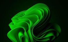 an abstract green background with wavy shapes