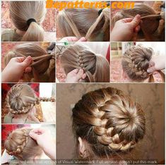 Discover Gorgeous & Amazing Easy Braided Hairstyles for Girls Hairstyle Tricks, Braid Buns, Hair Braid Diy, Rope Braided Hairstyle, Unique Braided Hairstyles, Braided Bun Hairstyles, Long Hair Extensions, Peinados Recogidos