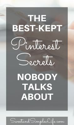 the best pinterest secrets nobody talks about