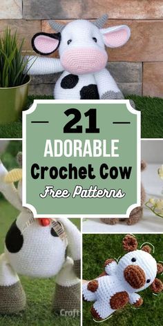 crochet patterns for stuffed animals that are ready to be made in the next few minutes