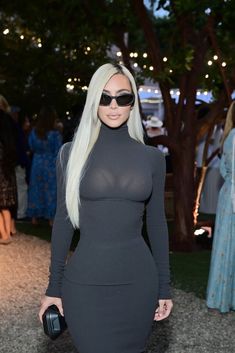 Balenciaga Dress, Kim K, Kardashian Style, August 27, Turtle Neck Dress, Celebrity Fashion