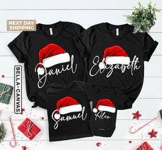 Matching Family Christmas Shirts, Family Christmas Shirt, Matching Xmas Tees, Custom Christmas Tee, Personalized Name Christmas Family Shirt Celebrate the season in style with our Matching Family Christmas Shirts! Perfect for holiday photos, these tees feature festive designs that bring the whole family together in cheerful, coordinated outfits. Hi! Welcome to the TeeScape! It's great to see you here! Our shirts are clean, high quality and soft. It is prepared quickly by our store! Enjoy your shopping! It is a pleasure for us to help you with your questions and you can reach us at any time. F I T ∙ S I Z I N G -->Women's sizes are narrower than the waist -->Sleeves are rolled up in some product pictures. They do not come rolled up on delivery. -->Please, don't forget to check our size card Xmas T Shirt Ideas, Christmas Shirt With Name, Christmas Family Matching Shirts, Christmas Tee Shirts For Family, Christmas Shirt Ideas Family, Christmas T Shirt Ideas Family, Christmas Tshirt Ideas Family, Christmas T Shirt Ideas, Christmas Family Shirts Ideas