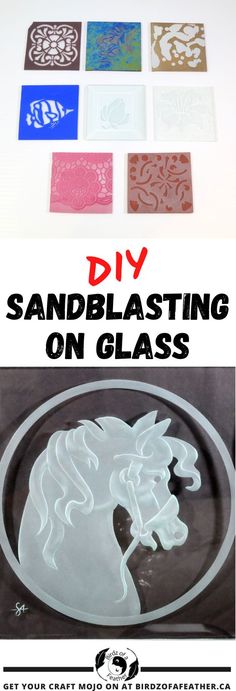 the diy sandblaasting on glass is so easy to make