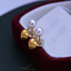 Special occasions call for special earrings — and this pair by House of Pearls is perfect for just that. These white freshwater pearl and heart gold earrings will add a timeless touch to any outfit. Whether its date night or a night out with the girls, these earrings are sure to shine. Perfect for gifting or to add to your own jewelry collection, 6-7mm white freshwater pearl & heart gold earrings make a luxurious finishing touch. 6-7mm White Freshwater Pearl Earrings This popular earrings design Elegant Heart Earrings For Mother's Day, Elegant Round Heart Earrings For Mother's Day, Elegant Heart Earrings For Anniversary And Mother's Day, Elegant Heart Earrings For Anniversary On Mother's Day, Elegant Hypoallergenic Heart Earrings For Mother's Day, Elegant Gold Heart Earrings For Anniversary, Elegant Earrings For Anniversary And Mother's Day, Elegant Heart Earrings For Valentine's Day Anniversary, Valentine's Day Pearl Heart Earrings