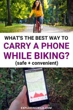 someone is riding their bike while texting what's the best way to carry a phone while biking safe and convenient