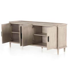 Arlo Sideboard, Ash Grey-High Fashion Home Hand Chair, Four Hands Furniture, Modern Entertainment Center, Serving Ware, Tray Styling, Mahogany Color, Cabinet Shelving, Wooden Design, High Fashion Home