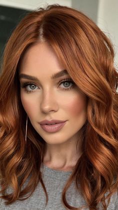 💅🌟 Elevate the Professional Copper Highlights fall hair colors copper | Graceful Chocolate Copper Hair Color, Cooper Hair Color, Dark Copper Hair, Maroon Highlights, Fall Hair Colors Copper, Auburn Hair Color, Brown Curls, Copper Highlights, Copper Hair Color