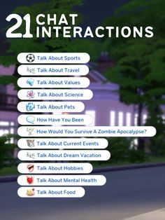 Sims 4 Mod with 47 new friendly interactions including compliments, chatting about different topics, venting, and emotional support interactions. Enhance storytelling, see your Sims reactions to conversations and deepen relationships between your Sims! Sims 4 Mean Interactions, Sims 4 Friends With Benefits Mod, Sims 4 Cc Social Interactions, Sims 4 Friendship Mods, Sims 4 Emotions Mod, Urban Social Interaction Sims 4, Sims Relationship Mods, Sims 4 Social Interactions Mod, Sims 4 Mods Interactions