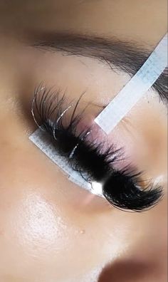 Lashes With Glitter At The End, Eyelash Extensions With Glitter, Lash Extensions With Glitter, Lashes With Glitter, Glitter Eyelash Extensions, Glitter Lash Extensions, Baby Pink Nails Acrylic