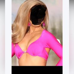 The Ultimate Barbie Swimwear! Perfect For The Pageant Stage. Custom Made By Pixron Designs Size Small No Alterations. Fits About A 2/4 Pageant Bathing Suits, Pageant Swimsuit Bikinis, Glitz Pageant Swimwear, Spring Pink Pageant Dress For Dress-up, Pink V-neck Party Swimwear, Pageant Swimsuit, Womens Swim, Custom Made, Pink