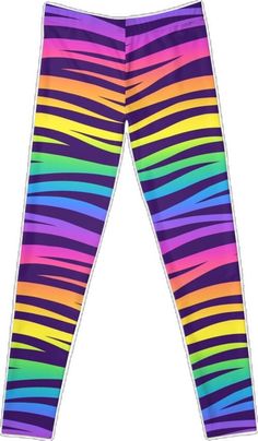 Rainbow Tiger, Leggings Design, Artwork Prints, Knitted Fabric, Rainbow, Leggings, Collage, Knitting, For Sale