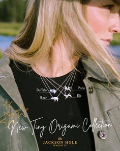 Meet our latest collection: The Tiny Origami Collection ✨

Elegant, minimal, and endlessly charming. These stunning pieces are a little piece of art you can wear everyday! 

#new #jacksonholejewelry #jacksonhole #wildlifejewelry #finejewelry #diamonds Tiny Origami, Origami Collection, Piece Of Art, Art Pieces, How To Wear