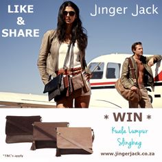 * WIN * WIN * WIN *  Stand chance to win the Kuala Lumpur Leather Slingbag.  Go to: http://www.facebook.com/jingerjack