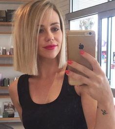 Straight Bob Hairstyles, Dunner Wordend Haar, Pinterest Hair, Straight Bob, Hair Styles 2017, Trendy Haircuts, Bob Hairstyle, Bobs Haircuts