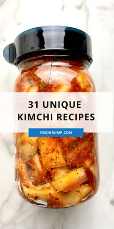 jar of kimchi Kim Chee Recipes, Cantonese Vegetable Recipes, Fermented Kimchi Recipe, Different Types Of Kimchi, Korean Fermented Foods, Cucumber Kimchi Recipe Korean