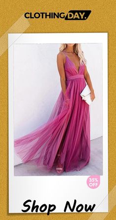 V Neck Backless Maxi Dress Backless Maxi Dress, Backless Maxi Dresses, Color Pick, Shop Now, Maxi Dress, V Neck, Free Shipping, Clothes