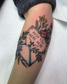 a person with a tattoo on their arm that says, wish you have done it