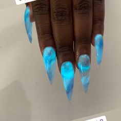 Let It Glow ✨✨.. Tag and share with your bestie Nagel Design, Blue Glow, Blue Nail, Luxury Nails, Fire Nails, Unique Nails