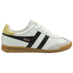 Buy Gola womens Torpedo Leather sneakers in white/black online at gola Retro Sneakers Women, White Leather Sneakers, Kids Styles, Sole Sneakers, Heritage Fashion, Retro Sneakers, Lacing Sneakers, Boots And Sneakers, Sneakers Online