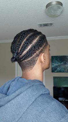 Braids With Fade Short Hair, Box Braids Men, Black Hair Cuts