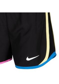 Dri-Fit tempo shorts with a classic Nike swoosh print. Designed with a stretch-heat transfer blocker on the front, these shorts will keep her cool even during playtime. | Nike Girls 4-6x Tempo Shorts Multicolor Sporty Moisture-wicking Shorts, Multicolor Sporty Shorts With Moisture-wicking, Sporty Multicolor Moisture-wicking Shorts, Sporty Multicolor Athletic Shorts With Built-in Shorts, Multicolor Moisture-wicking Athletic Shorts For Sports, Multicolor Athletic Shorts For Sports, Multicolor Athletic Shorts With Built-in Shorts For Sports, Multicolor Sporty Athletic Shorts For Sports, Nike Multicolor Sports Bottoms