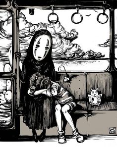 a woman sitting on top of a bench next to a child in front of a window