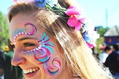 Festival Face Paint, Fair Face, Painted Face, Glitter Art, Glow Party, Festival Vibes, Glitter Makeup