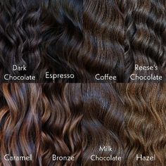 Haircut 90s, Hair Color Guide, Black Hair Balayage, Dark Brunette Hair, Brown Hair Looks, Brown Hair Inspo, Hair Color Chart