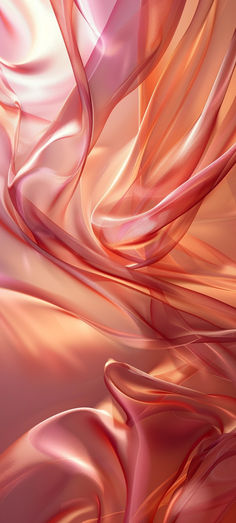 an abstract pink and orange background with wavy lines on the bottom right corner, as well as in the middle left corner