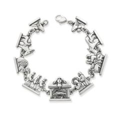 James Avery Charm Bracelet, Jewish Necklace, Classic Bangles, Catholic Jewelry, Mixed Metal Jewelry, James Avery, Christian Jewelry, Cross Jewelry, Religious Jewelry