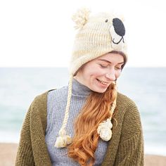 Stylishly fun and wonderfully warm, our woollen animal hats are the perfect winter must have, turn everyday outings into adventures with all of the family. Hand knitted and instantly eye-catching, our woollen animal hats are ideal for keeping warm and cosy on long winter walks, on the slopes or simply as an everyday accessory. A great gift for that special person or the perfect way to spoil yourself, add a touch of fun to your winter adventures. Handmade by a wonderful fair trade organisation in Animal Hats For Kids, Koala Hands, Wooly Hat, Wooly Jumper, Hats For Kids, Novelty Hats, Wooly Hats, Animal Hats, Women's Hats