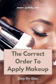 There is a correct order to apply makeup. While you're free to apply your makeup products in whatever order you feel like, following a certain order can help your makeup look flawless, especially if you're a beginner! If you're up for it, here's a step-by-step guide on the correct order to apply makeup for a long-lasting, flawless finish! right order to apply makeup, order of makeup application how to apply, makeup order of application, what order to apply makeup, how to apply makeup in order Steps To Do Makeup, Contour Makeup Step By Step, Full Makeup For Beginners, How To Apply Professional Makeup, Steps To Makeup Application, Prepare Skin For Makeup, Eye Makeup Order, Layers Of Makeup, Proper Way To Apply Makeup