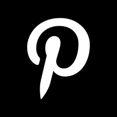 a black and white logo with the letter p in it's center, on a dark background