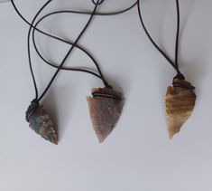 Adjustable dark brown leather cord arrowhead necklace. Colors may very, chosen at random. Adjustable Arrowhead Necklace Gift, Brown Arrowhead Necklace For Gift, Bohemian Brown Arrowhead Jewelry, Bohemian Brown Arrowhead Necklace, Diy Arrowhead, Olivia Rose, Arrowhead Necklace, Happy Women, Adjustable Necklace