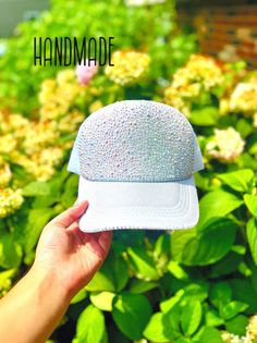 ✨ALL HATS ARE HANDMADE✨ 💎Every gem is meticulously placed with love and care💎 Perfect for both men and women 💖😎Definitely for those who like to be fabulously bejeweled and walk out in style 😎💖 If there are any questions please do not hesitate to ask me Adjustable Summer Hats With Bling, Bedazzled Hat, Walk Out, White Crystal, Ask Me, Trucker Cap, Caps Hats, With Love, Accessories Hats