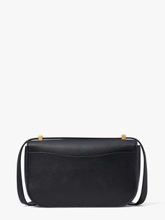 Say hello to our Katy bag: It's classic versatile and oh-so-elegant. Made from textured leather you’ll love the convertible shoulder straps and sleek flap silhouette. From brunch with the girls to a cute rendezvous Katy’s got you covered for all your weekend fun. | Kate Spade Katy Medium Convertible Shoulder Bag, Black Evening Flap Bag With Gold-tone Hardware And Double Flap, Evening Flap Bag With Double Flap And Gold-tone Hardware, Elegant Bags With Adjustable Strap And Double Flap, Modern Double Flap Evening Bag, Kate Spade Shoulder Bag With Adjustable Strap For Business, Versatile Evening Flap Bag With Magnetic Closure, Evening Double Flap Bag With Detachable Strap, Classic Kate Spade Shoulder Bag With Adjustable Strap, Kate Spade Evening Bag With Adjustable Strap