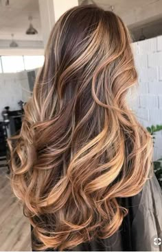 Spring Hair Color, Caramel Hair, Hair Color Light Brown, Trendy Hair Color, Hair Color Highlights, Brown Blonde Hair, Spring Hairstyles, Long Wavy Hair, Loose Curls