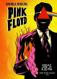 a poster for pink floyd's concert at the palace theatre on friday, 3 30 pm