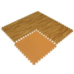 two pieces of wooden flooring with different colors