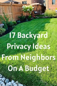 Backyard Privacy Ideas From Neighbors On A Budget Small Garden Privacy Ideas, How To Landscape Backyard, Backyard Patio Privacy Ideas, Diy Outdoor Privacy Ideas, Adding Privacy To Backyard, Creative Privacy Fence Ideas, Ideas For Privacy From Neighbors, How To Add Privacy To Backyard