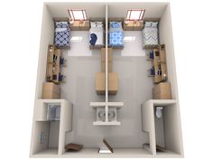 the floor plan for a two bedroom apartment